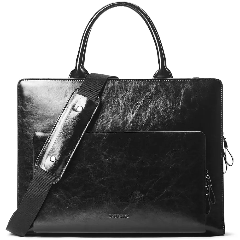 Carol Womens Leather Briefcase —  Capable