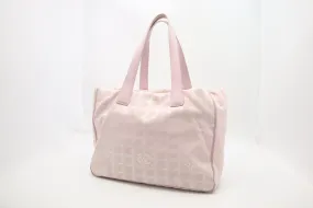 Chanel New Travel Line Tote in Pink Canvas