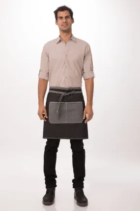 Chef Works Bronx Half Bistro Apron- Black