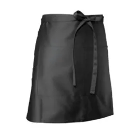 Chef Works Half Bistro Apron 19" Long Black