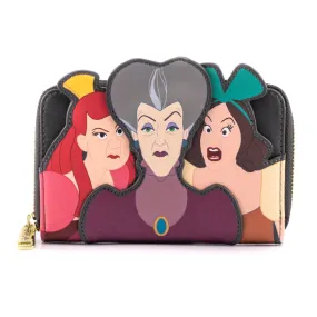 Cinderella - Disney Villains Scene Evil Step Mother & Step Sisters Loungefly Zip Purse