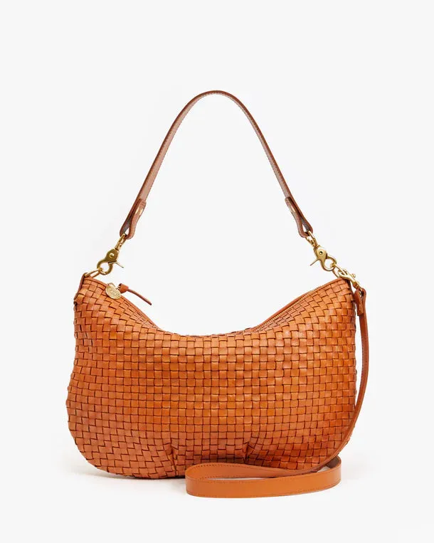 Clare V. Moyen Messenger Bag - Natural Woven Checker