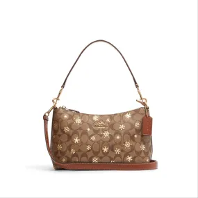 Coach Clara Shoulder Bag In Signature Canvas With Snowflake Print