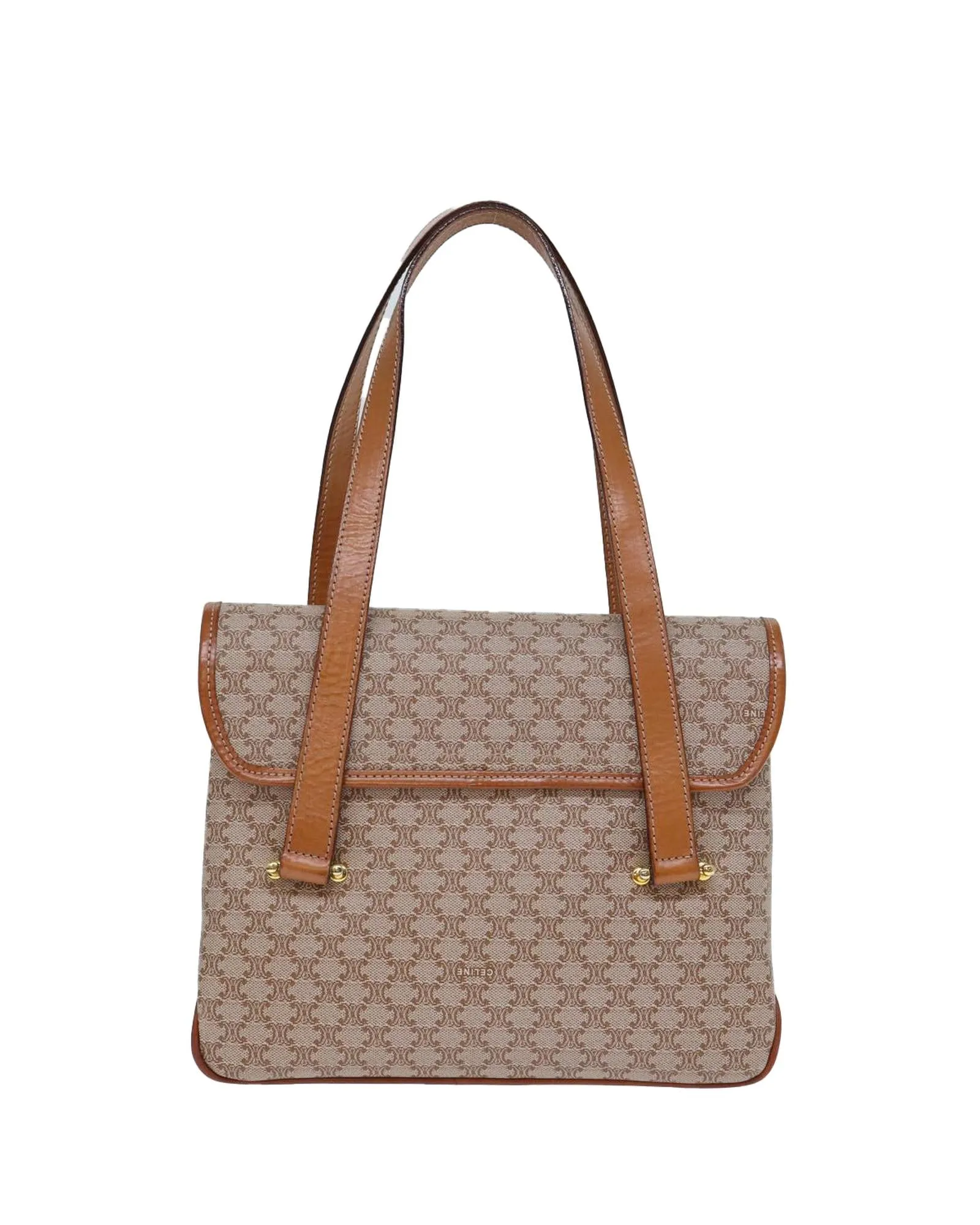 Coated Canvas Beige Hand Bag - Celine Macadam Collection