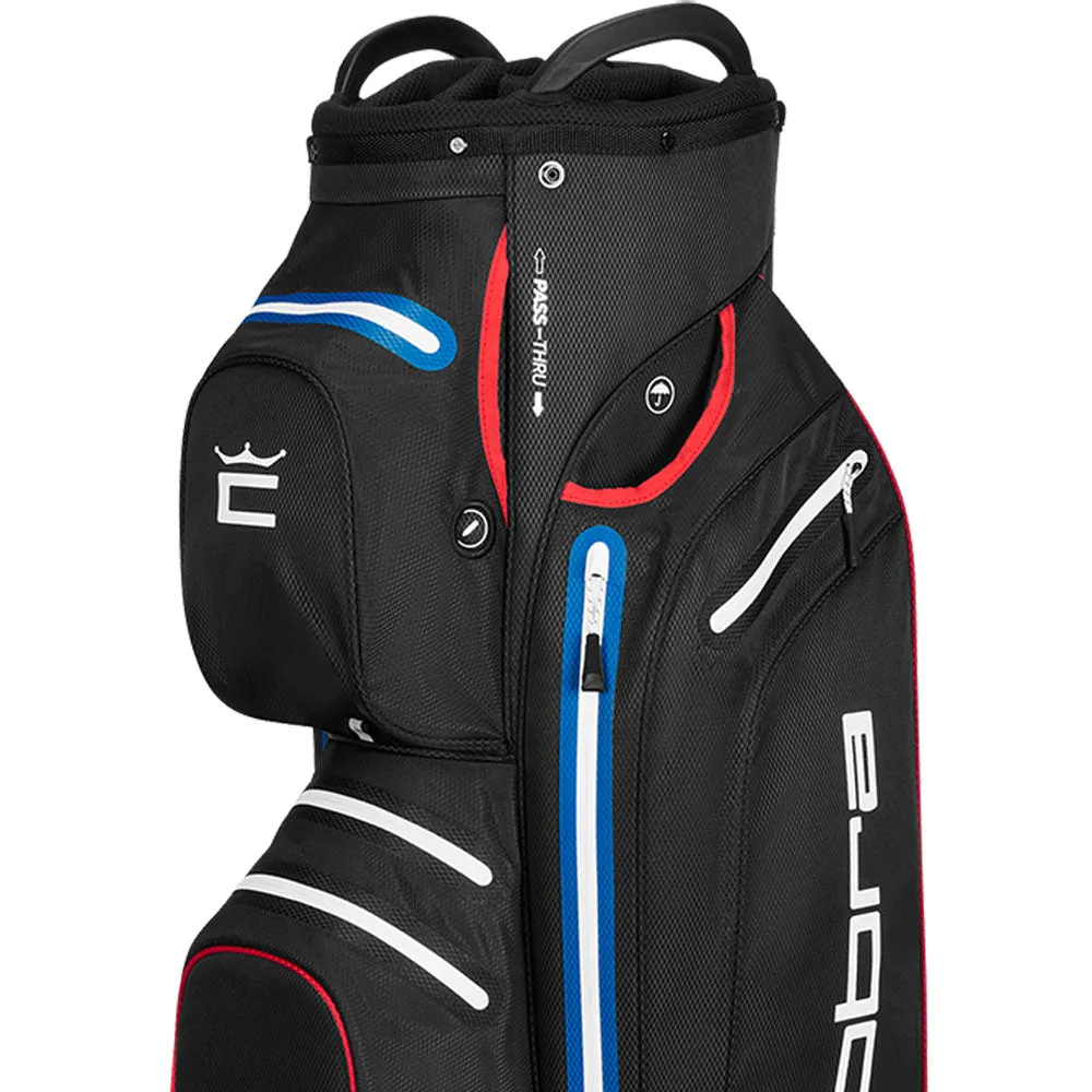 Cobra Ultradry Pro Waterproof Cart Bag - Puma Black/Electric Blue