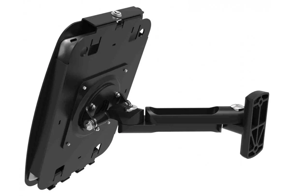 Compulocks Vesa Swing Arm Mount - Mounting Kit (Swing Arm) - For Tablet - Steel - Black - Under-The-Cabinet, Inside Wall