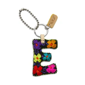 Consuela Black Felt "E" Charm