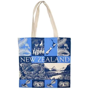 Cotton Bag Scenic Blue