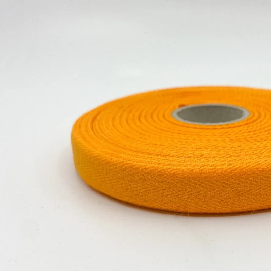 Cotton Twill Tape - Goldenrod - 14mm