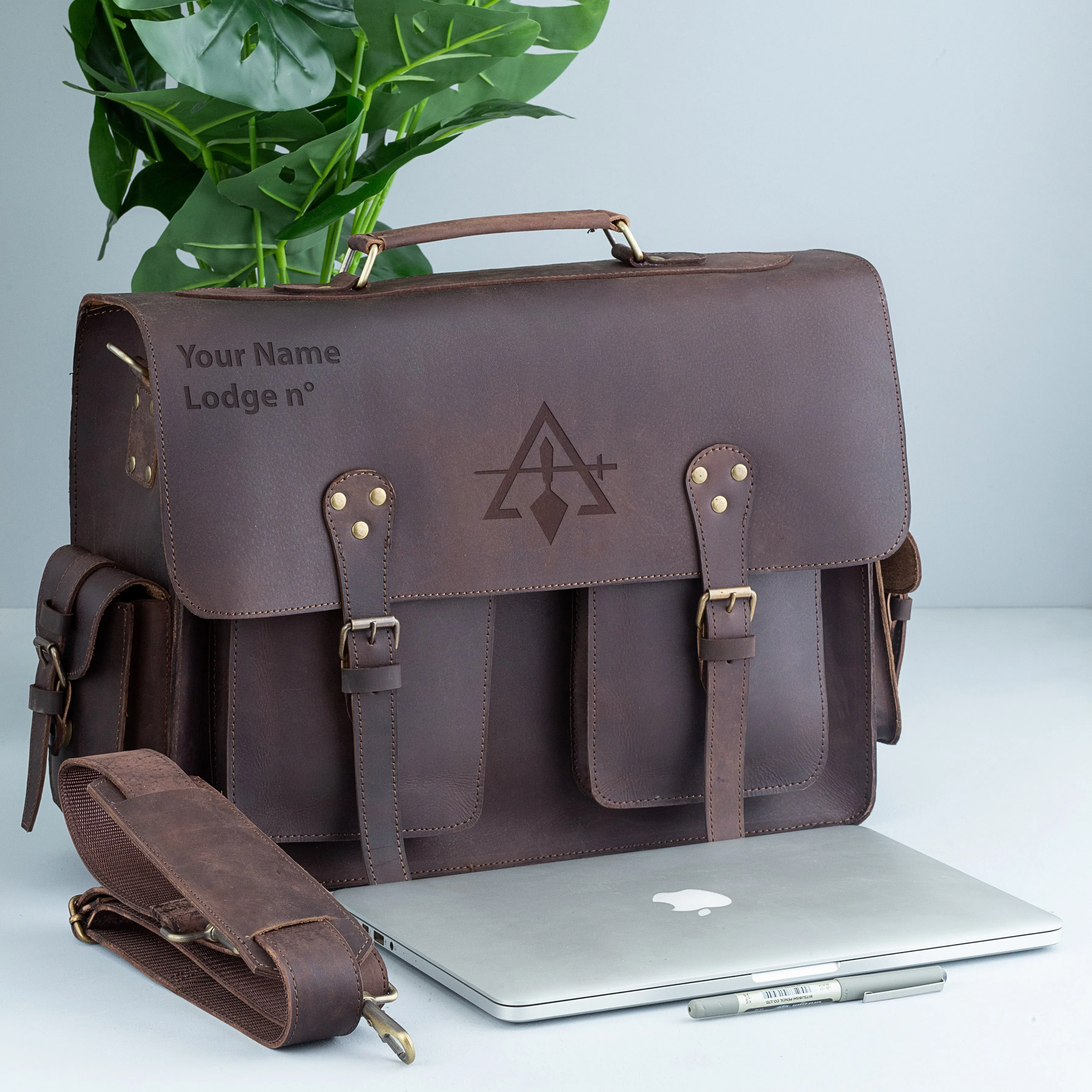 Council Briefcase - Handmade Leather