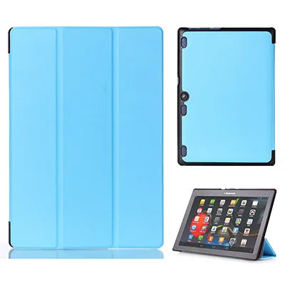 Cover case for Lenovo Tab 2 A10-70 A10-70F A10-70L A10-30 X30F 10.1 inch tablet  PU leather case film stylus pen