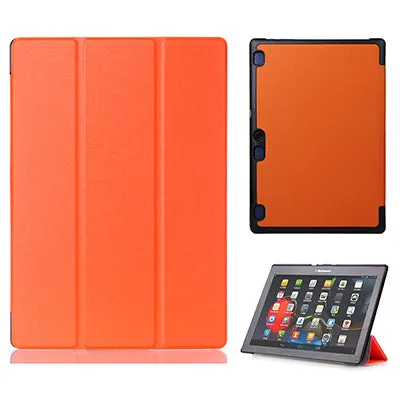 Cover case for Lenovo Tab 2 A10-70 A10-70F A10-70L A10-30 X30F 10.1 inch tablet  PU leather case film stylus pen