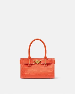 Croc-Effect Medusa '95 Small Tote Bag