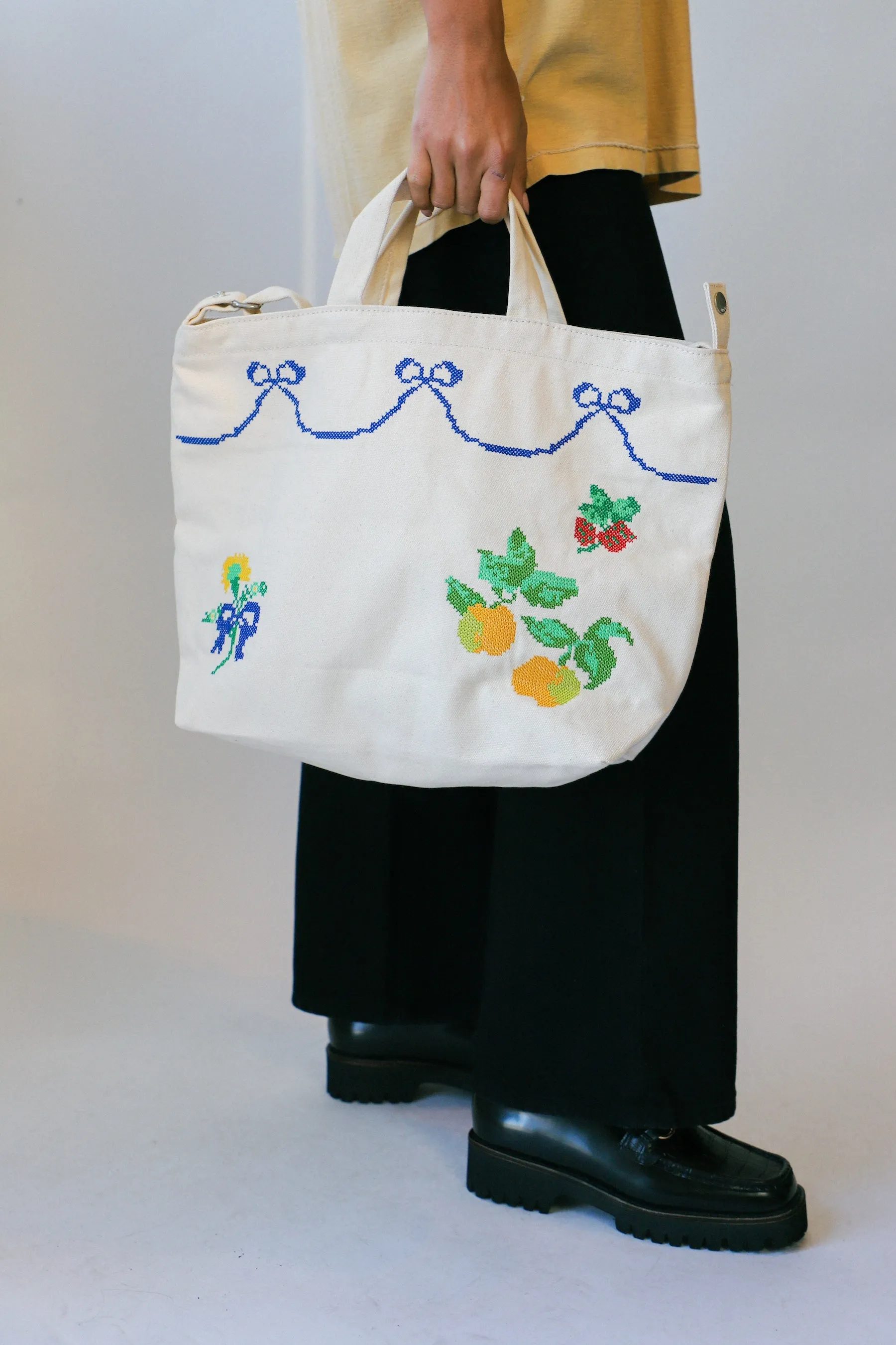 Cross Stitch Horizontal Duck Bag