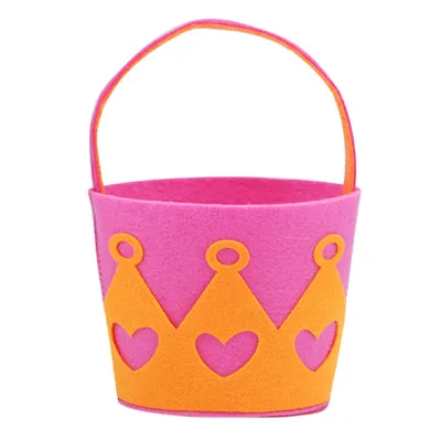 Crown Felt Bucket Bag