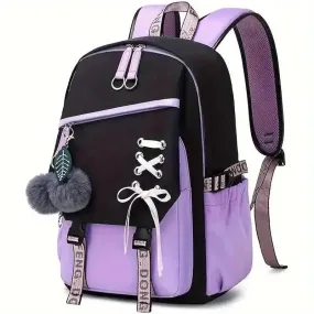 Cute Nylon Shoelace Teen Backpack