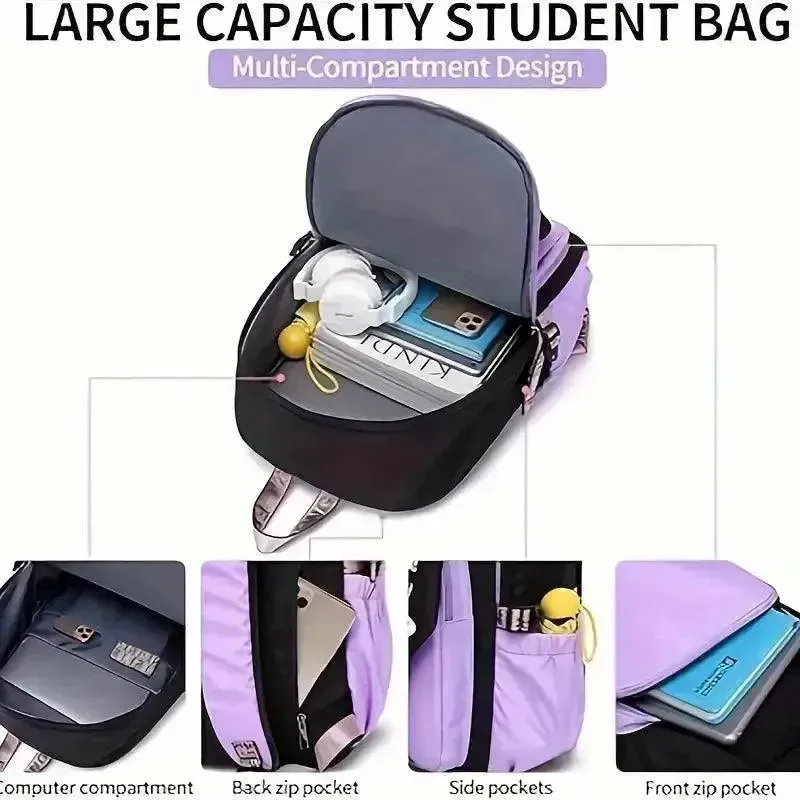 Cute Nylon Shoelace Teen Backpack