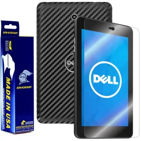 Dell Venue 7 Screen Protector   Black Carbon Fiber Film Protector