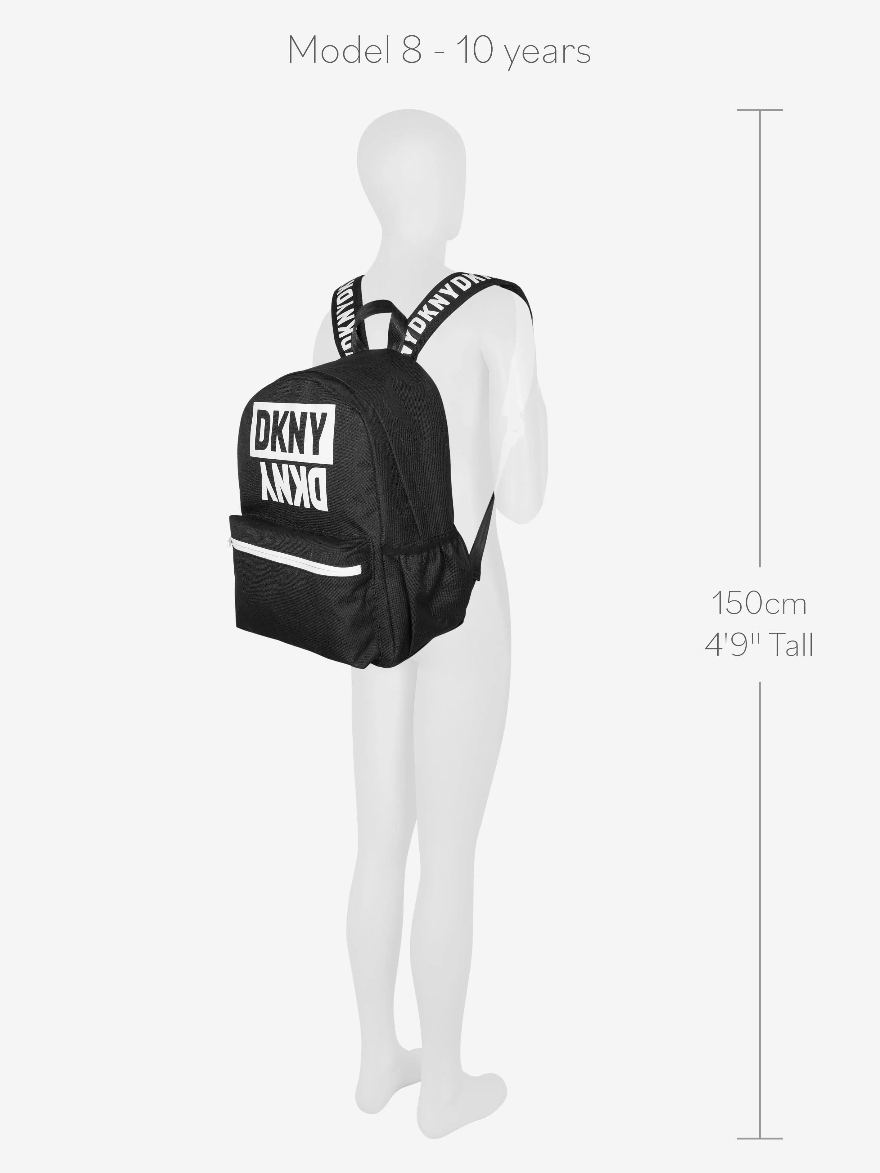 DKNY Kids Logo Backpack in Black