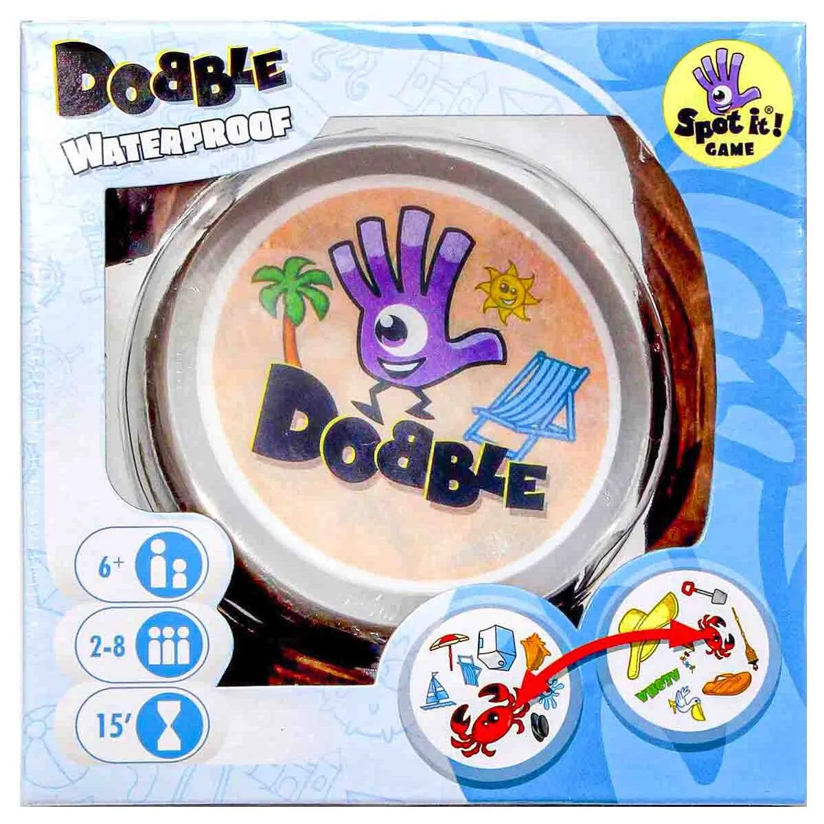 Dobble Waterproof Card Game Beach Edition