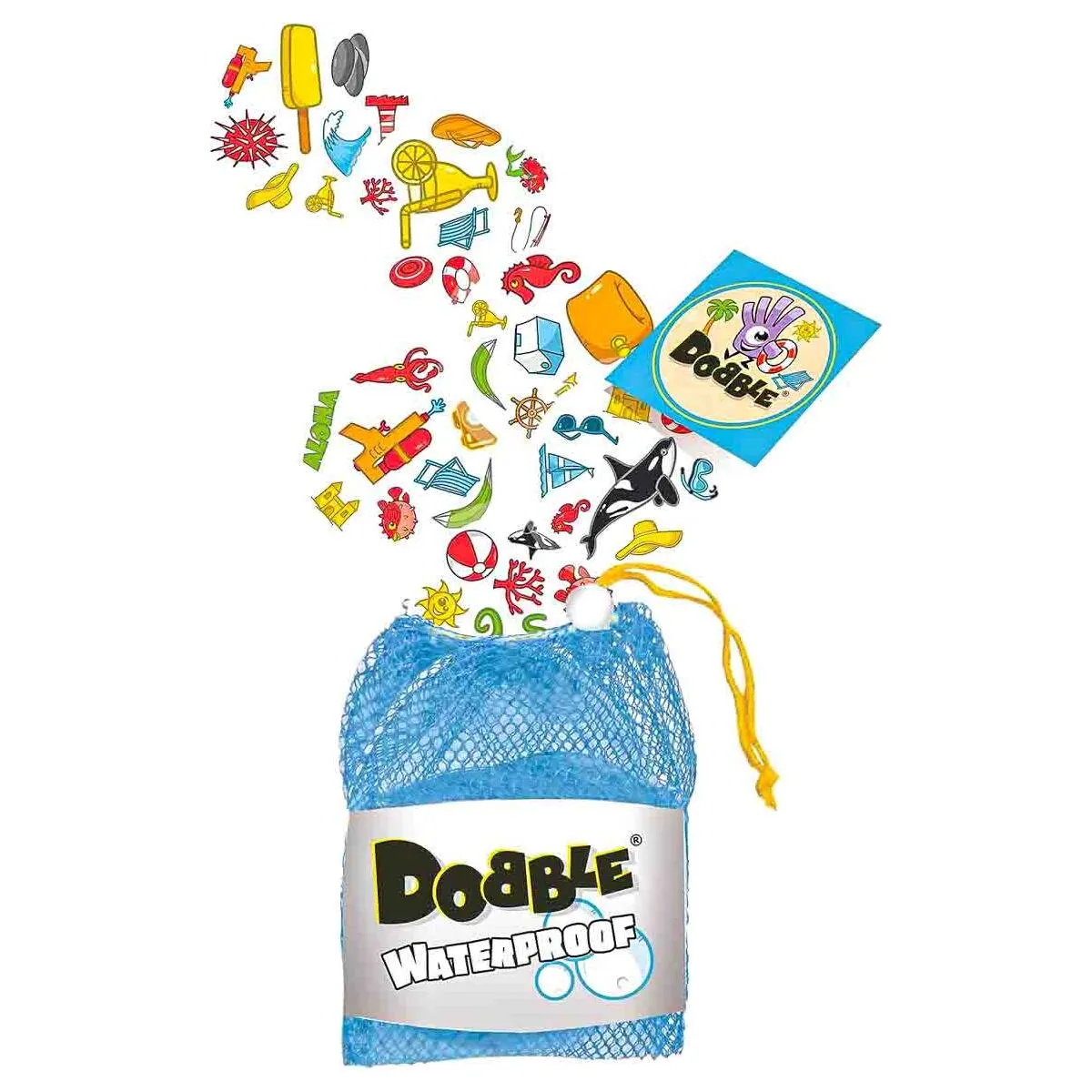 Dobble Waterproof Card Game Beach Edition