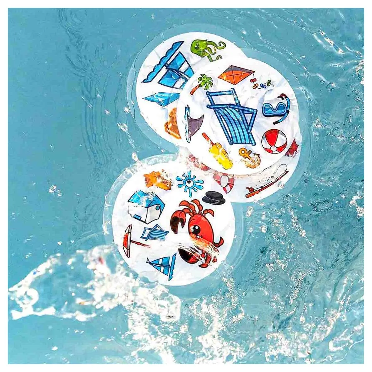 Dobble Waterproof Card Game Beach Edition