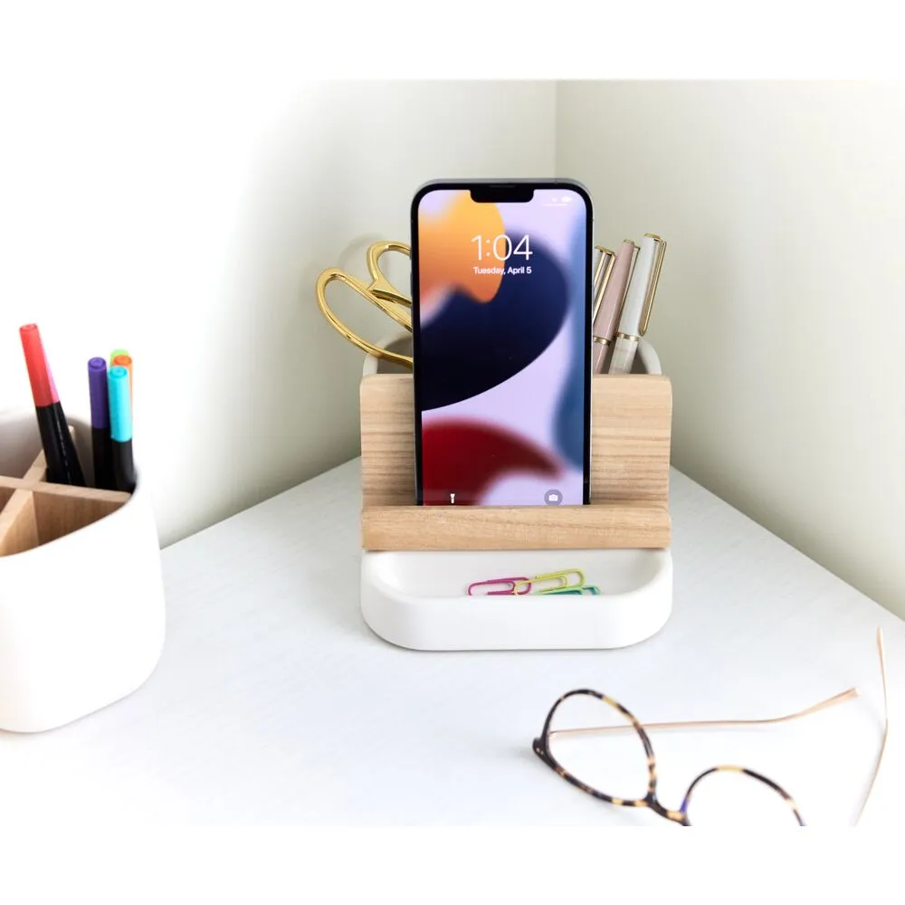 Eco Office Ceramic Tablet Stand Coconut