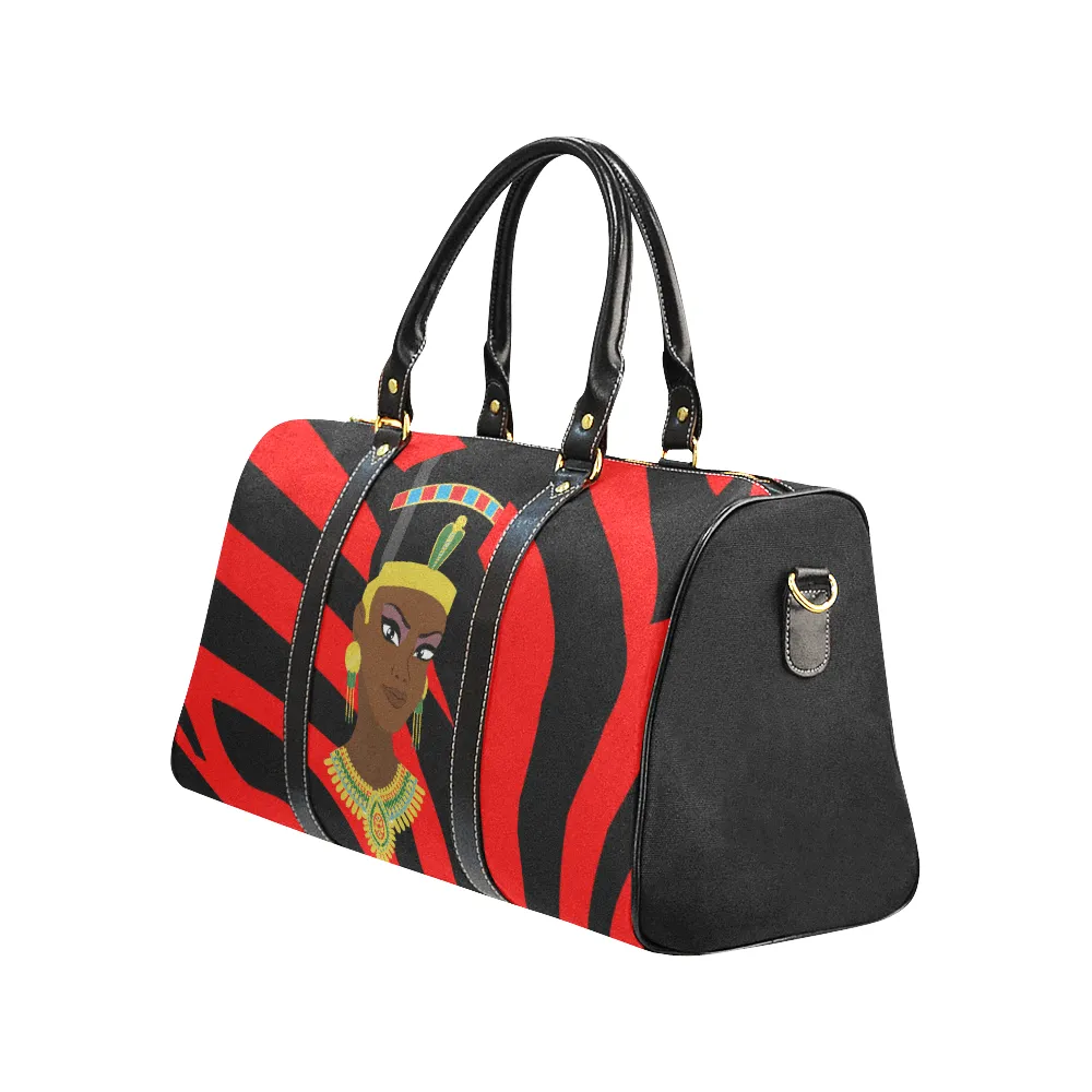 Egyptian Queen Zebra Waterproof Travel Bag