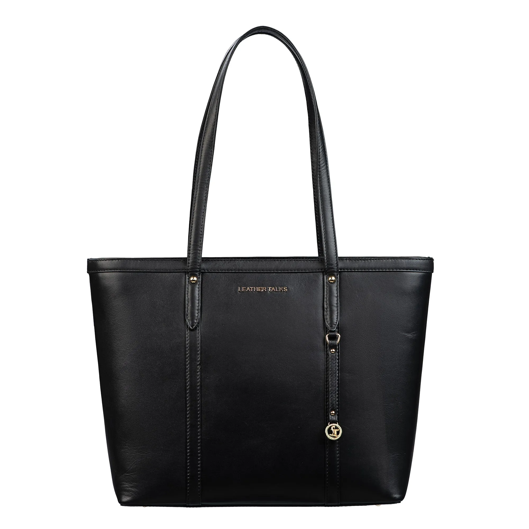 Elegant Tote Bag For Woman | 100% Genuine Leather | Ideal For Office & Travel | Color: Black, Brown, Green & Blue