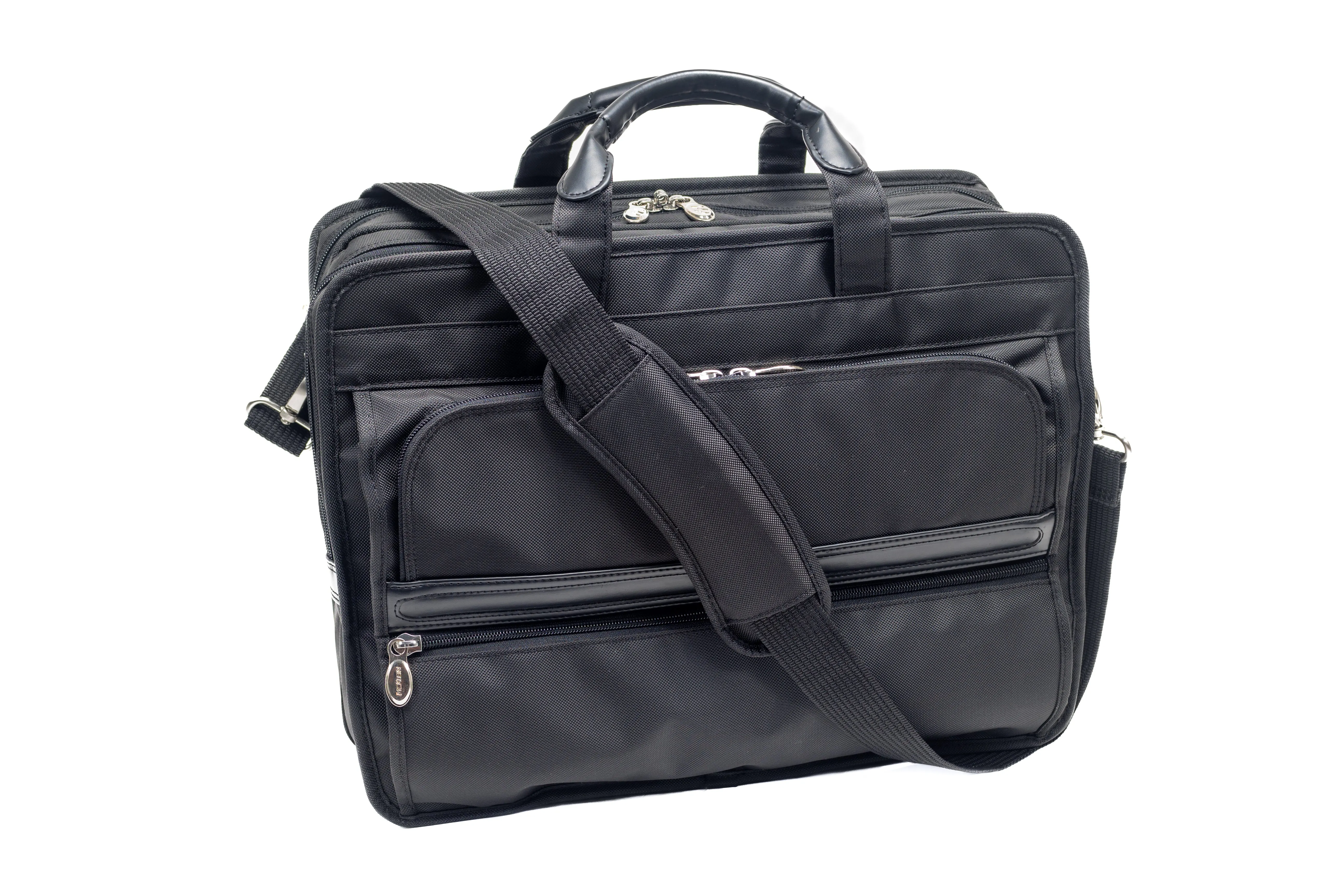 ELSTON | 15” Nylon Dual-Compartment Laptop Briefcase