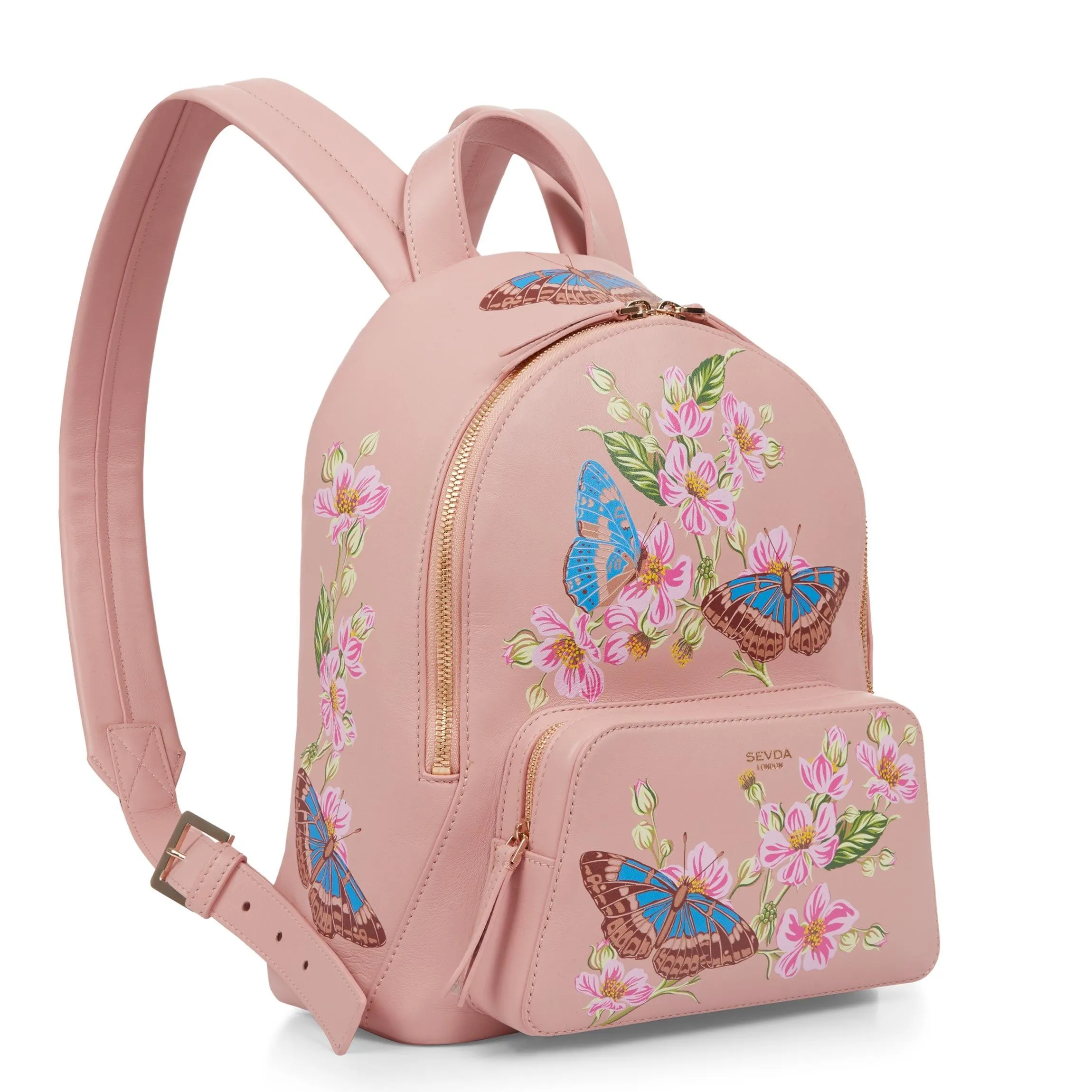 Emma Backpack Pink Spring Flowers