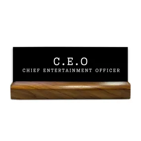 Engraved Office Name Plates For Desk Funny Gift For Office Colleagues Employees - CEO