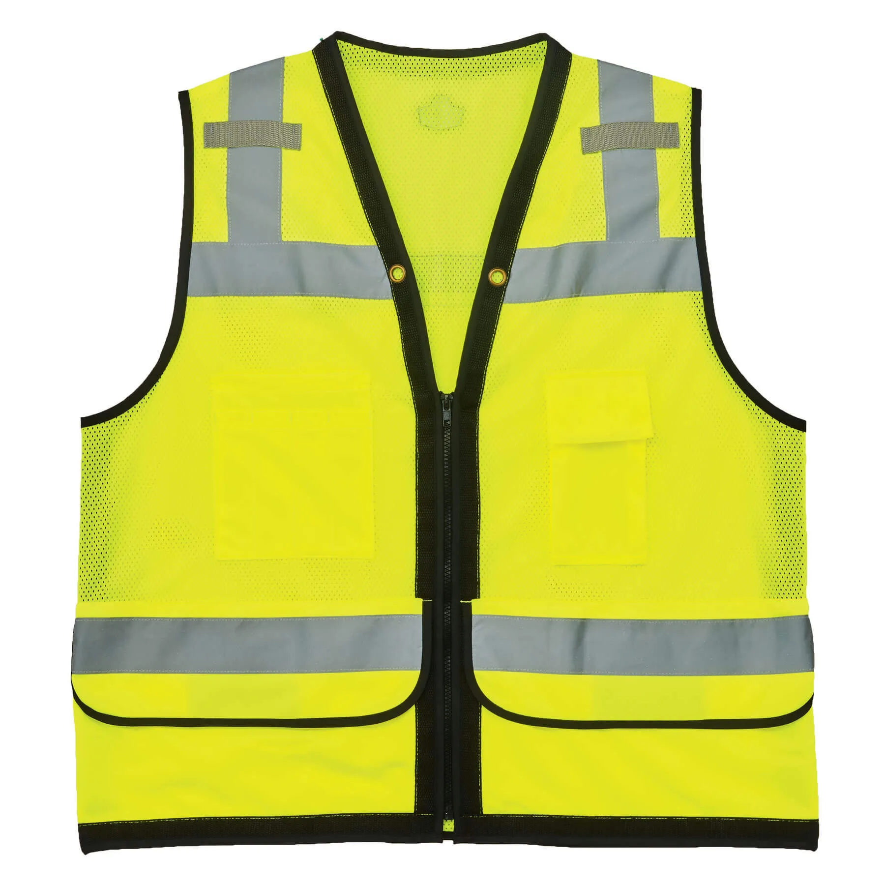 Ergodyne 23327 GloWear 8253HDZ Type R Class 2 Heavy-Duty Mesh Surveyors Vest, 2XL/3XL, HV Lime