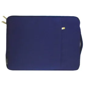 Fabric Zipper Sleeve - Blue