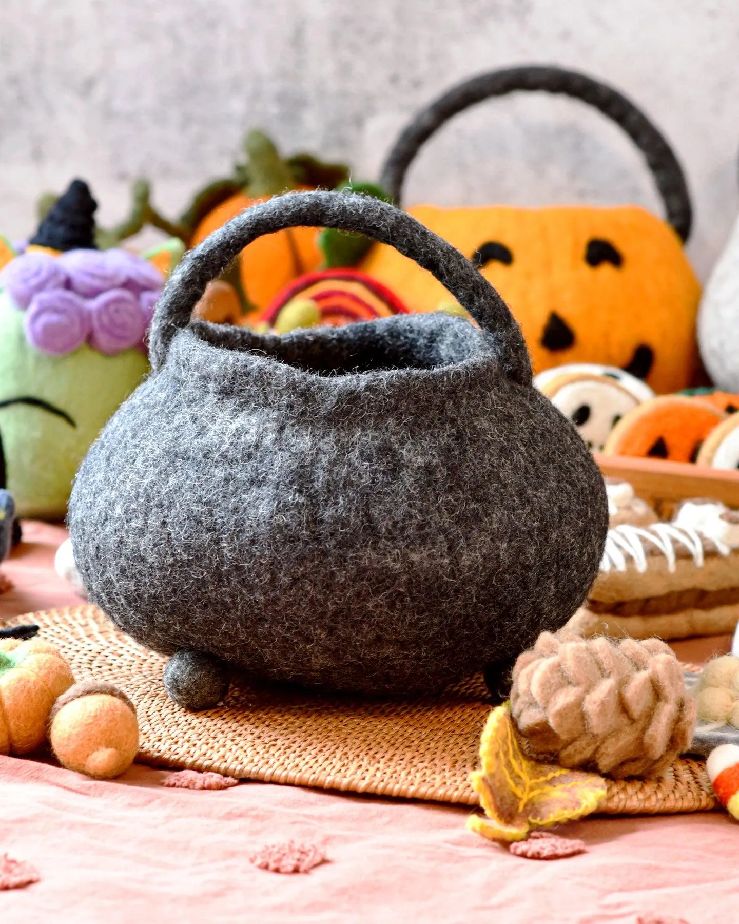 Felt Witches' Cauldron Bag