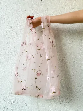 Floral Mesh Tote