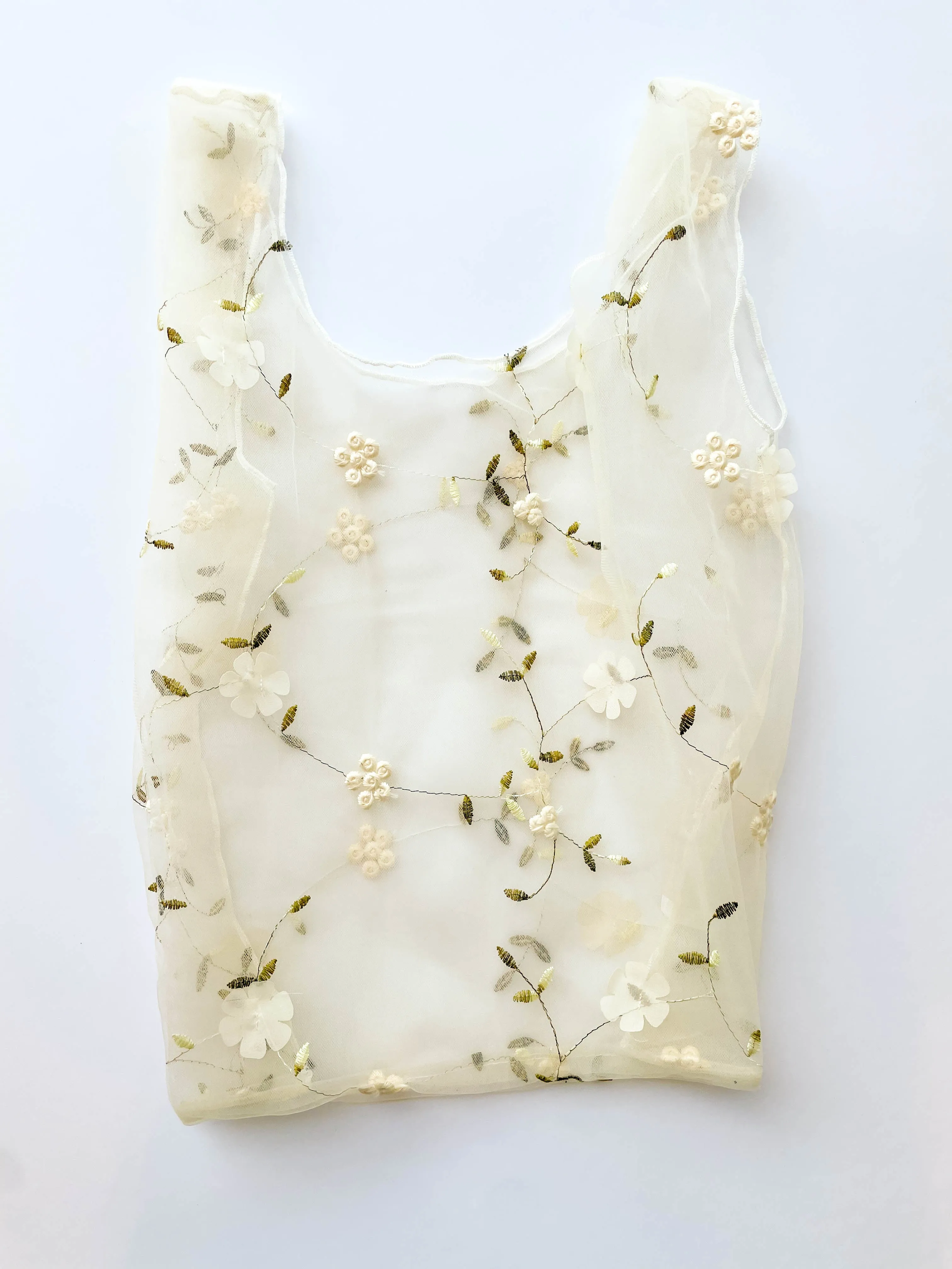 Floral Mesh Tote