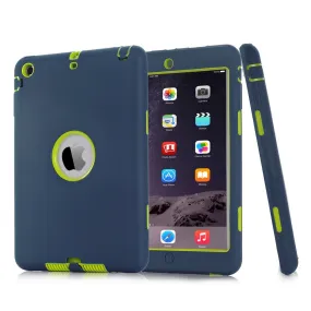 For iPad mini 1/2/3 Retina Kids Baby Safe Armor Shockproof Heavy Duty Silicone Hard Case Cover Screen Protector Film Stylus Pen