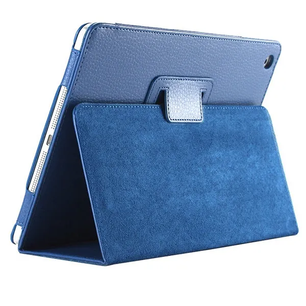 For ipad Mini Case Matte Soft Flip Litchi PU Leather for Apple ipad Mini 1 2 3 Coque Cover Smart Stand Auto Sleep /Wake UP Style