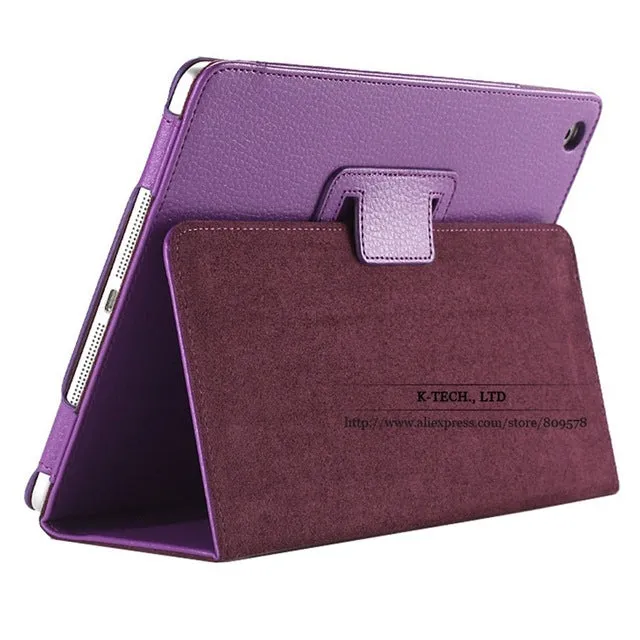 For ipad Mini Case Matte Soft Flip Litchi PU Leather for Apple ipad Mini 1 2 3 Coque Cover Smart Stand Auto Sleep /Wake UP Style