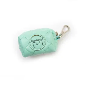 Frenchiestore Vegan Leather Poop Bag Dispenser | Mint Varsity