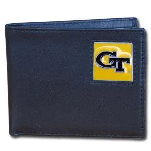 Georgia Tech Yellow Jackets Leather Bi-fold Wallet