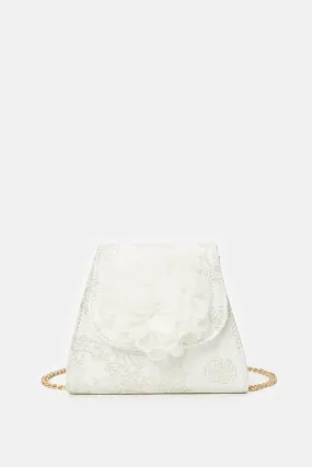 Girls Gold Embellished Cross Body Bag