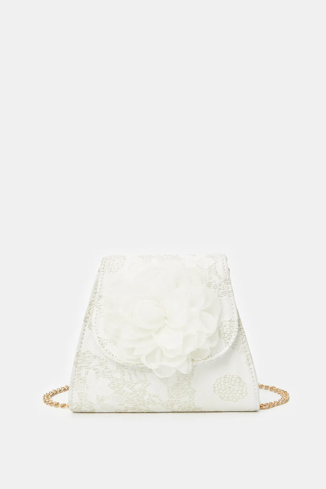 Girls Gold Embellished Cross Body Bag