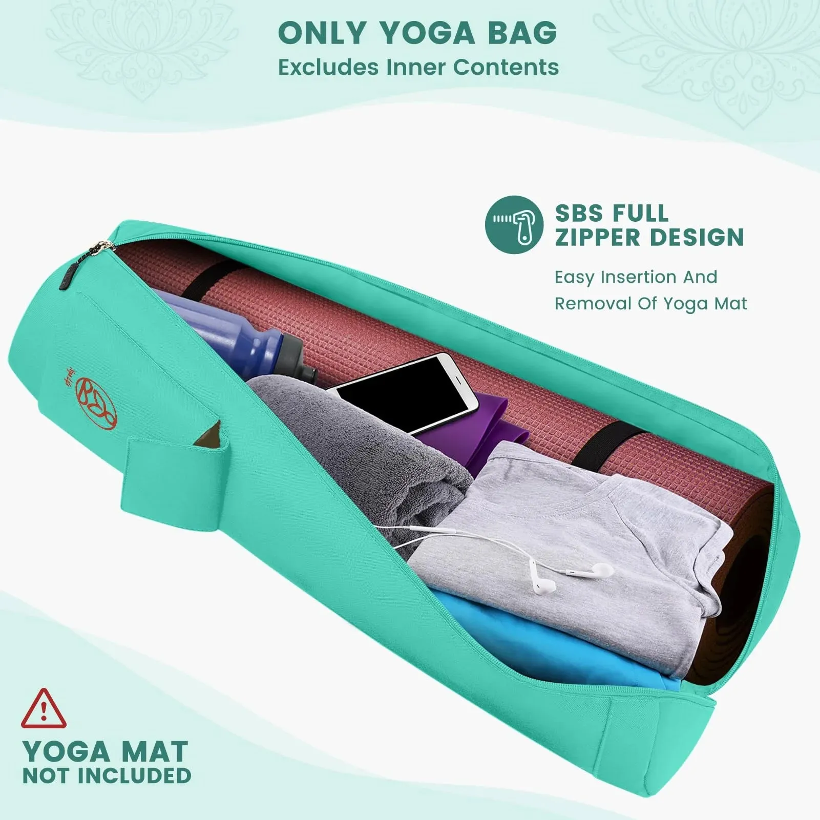 Gonex Yoga Mat Bag, Peacock