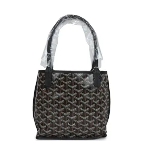 Goyard Goyardine Anjou Black Mini Bag Palladium Hardware