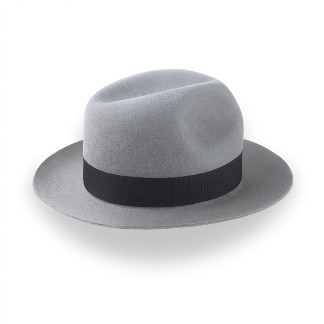 Grey Poet Fedora Hat in Premium Fur Felt and Custom Fit | The Pulsar