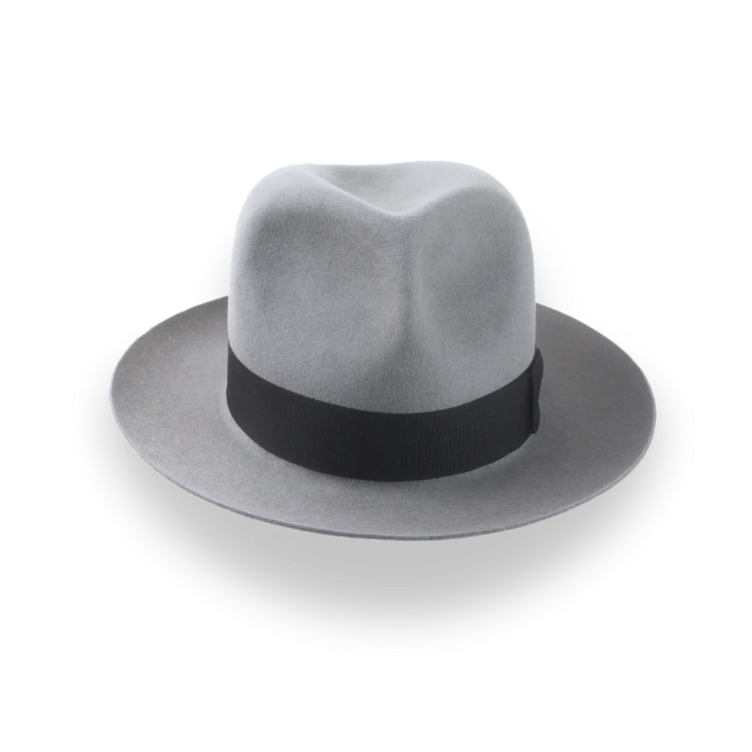 Grey Poet Fedora Hat in Premium Fur Felt and Custom Fit | The Pulsar