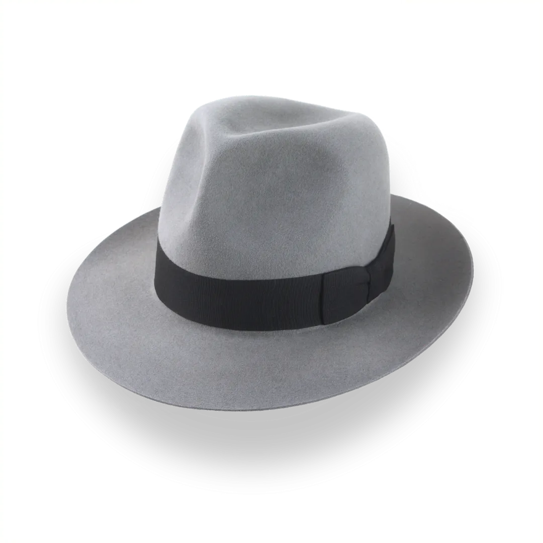 Grey Poet Fedora Hat in Premium Fur Felt and Custom Fit | The Pulsar