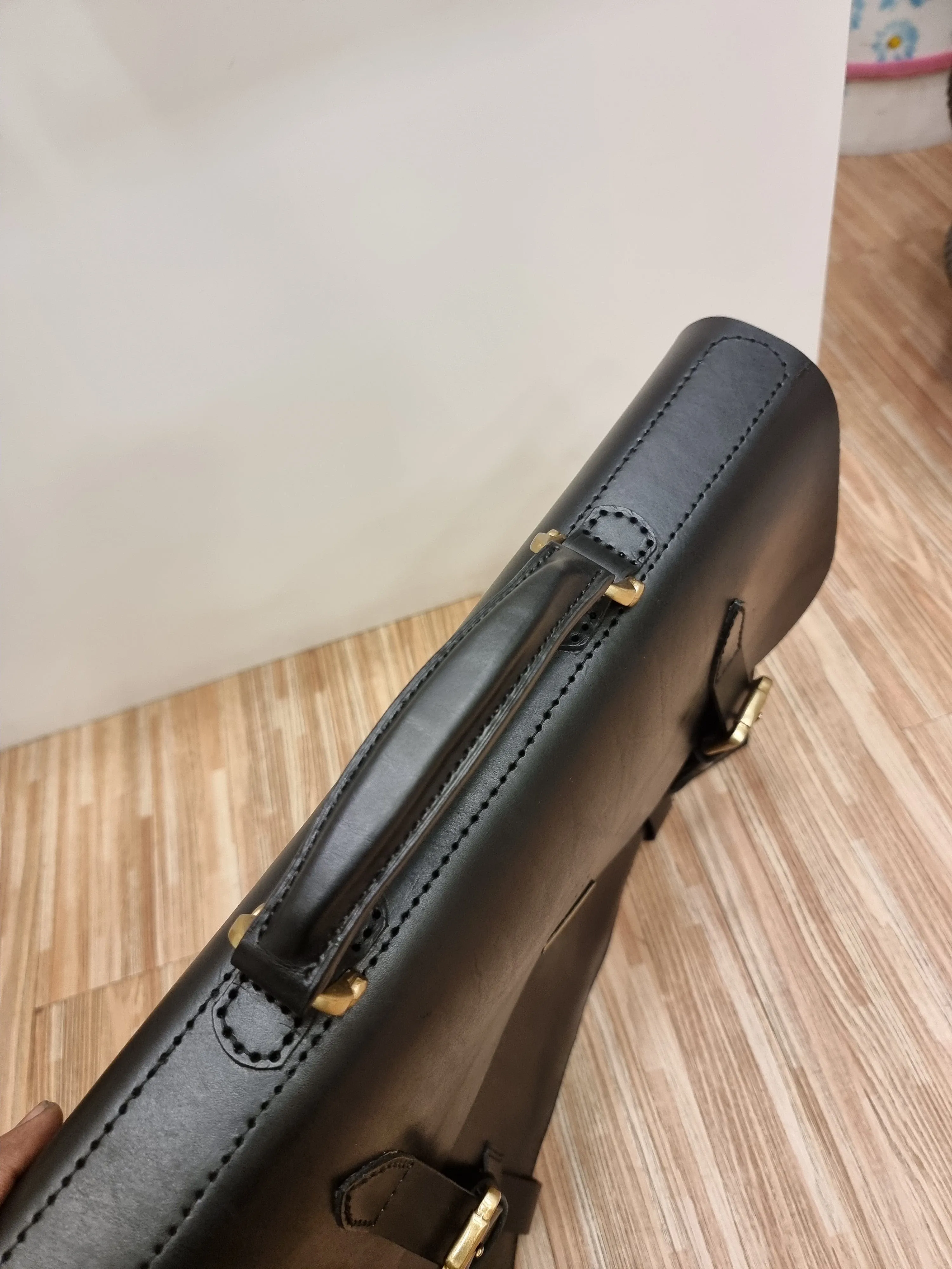 Handmade english leather briefcase